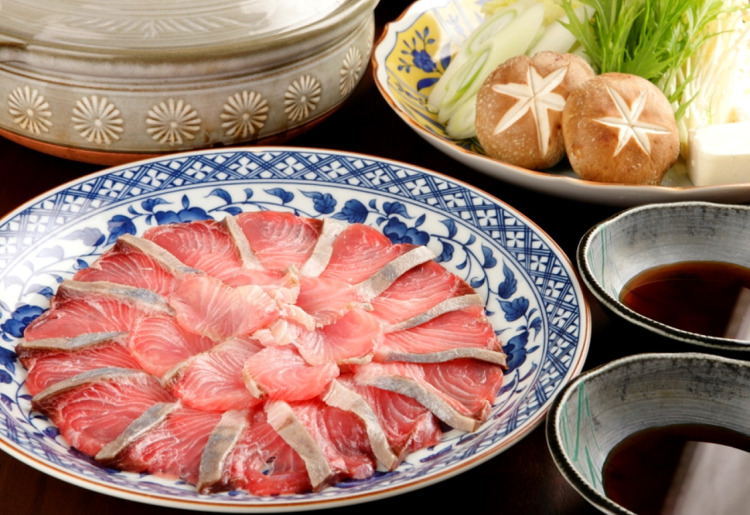 ▼「氷温熟成」鰤しゃぶ会席「巴」